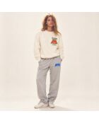 Sweatshirt en coton Amsterdam club crème