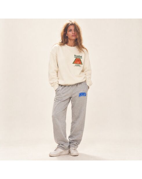 Sweatshirt en coton Amsterdam club crème