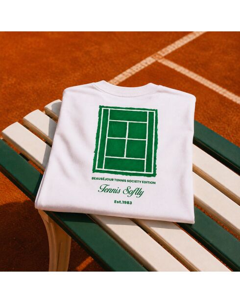T-Shirt en coton Tennis society blanc
