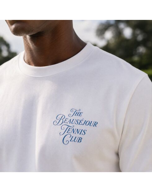 T-Shirt en coton The beausejour tennis club blanc