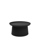 Table basse ronde Maiori noir - 70 x 70 x 36 cm