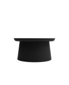 Table basse ronde Maiori noir - 70 x 70 x 36 cm