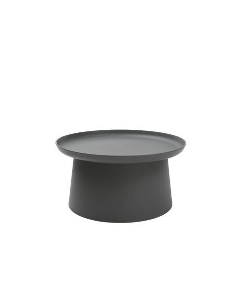 Table basse ronde Maiori gris - 70 x 70 x 36 cm