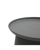 Table basse ronde Maiori gris - 70 x 70 x 36 cm