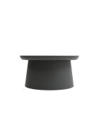 Table basse ronde Maiori gris - 70 x 70 x 36 cm
