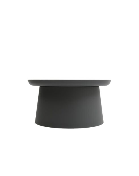 Table basse ronde Maiori gris - 70 x 70 x 36 cm
