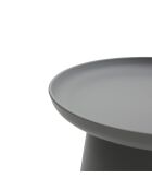 Table basse ronde Maiori gris - 50 x 50 x 46 cm