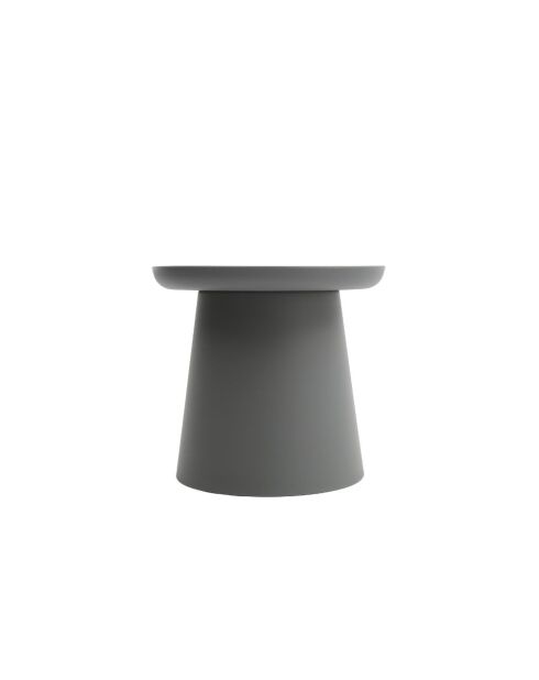 Table basse ronde Maiori gris - 50 x 50 x 46 cm