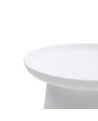 Table basse ronde Maiori blanc - 50 x 50 x 46 cm