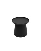 Table basse ronde Maiori noir - 50 x 50 x 46 cm