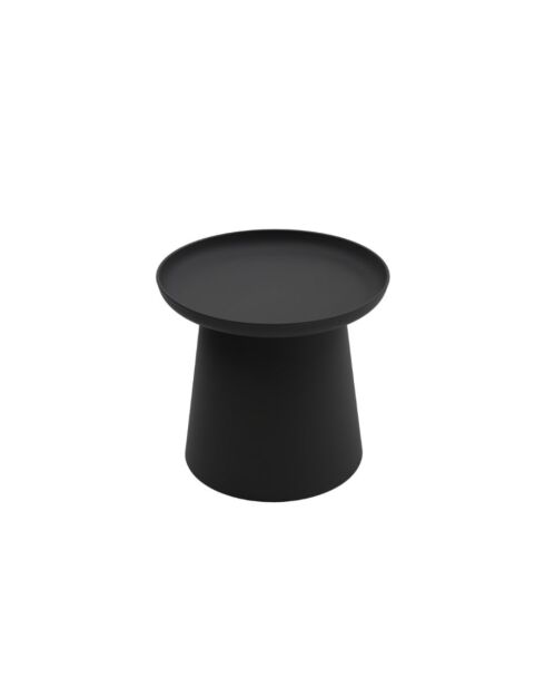 Table basse ronde Maiori noir - 50 x 50 x 46 cm