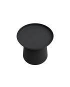Table basse ronde Maiori noir - 50 x 50 x 46 cm