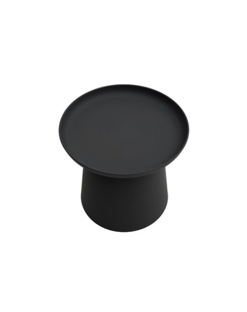 Table basse ronde Maiori noir - 50 x 50 x 46 cm