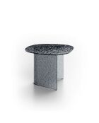 Table basse en verre martelé Murano 60 fumée - 60 x 60 x 44 cm
