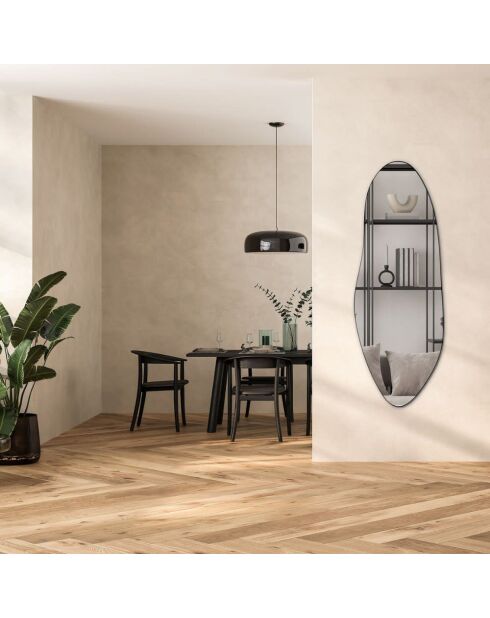 Miroir mural pleine longueur en verre Sarnico argent - 55 x 2 x 150 cm