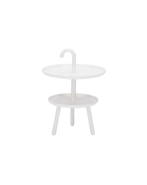 Table basse d'extérieur Palmanova blanc - 41 x ,41 x 55 cm