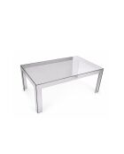 Table basse d'intérieur et d'extérieur fumée - 100 x 60 x 40 cm
