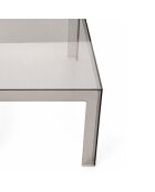 Table basse d'intérieur et d'extérieur fumée - 100 x 60 x 40 cm