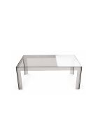 Table basse d'intérieur et d'extérieur fumée - 100 x 60 x 40 cm