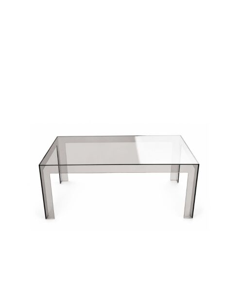 Table basse d'intérieur et d'extérieur fumée - 100 x 60 x 40 cm