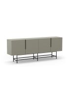 Buffet à 4 portes Anagni en stratifié structure métallique vert - 200 x 40 x 77,9 cm