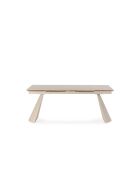 Table extensible en pierre frittée Parghelia crème - 180/260 cm