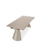 Table extensible en pierre frittée Parghelia crème - 180/260 cm