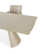 Table extensible en pierre frittée Parghelia crème - 180/260 cm