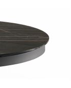 Table en céramique Savona marbre portoro/anthracite - 120 - 160 cm