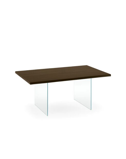 Table de salle à manger fixe Trieste 160 chêne traité thermiquement/transparent - 160 x 90 x 76 cm