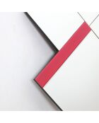 Miroir mural en verre Arco argent/multicolore - 75 x 1,5 x 80 cm