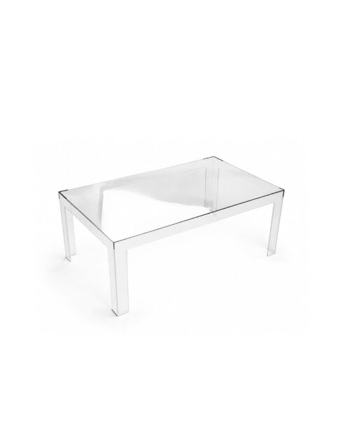 Table basse d'intérieur et d'extérieur transparent - 100 x 60 x 40 cm