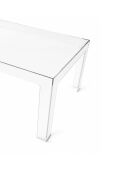 Table basse d'intérieur et d'extérieur transparent - 100 x 60 x 40 cm