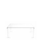 Table basse d'intérieur et d'extérieur transparent - 100 x 60 x 40 cm
