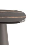 Table basse en céramique Verona 90 portoro/marbre noir - 90 x 90 x 45 cm