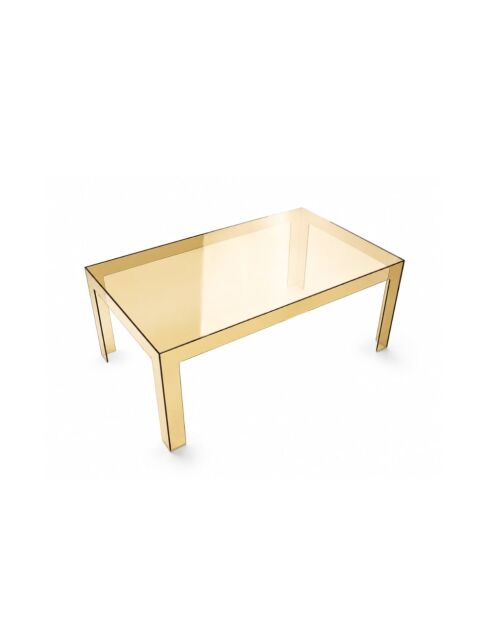 Table basse d'intérieur et d'extérieur ambre - 100 x 60 x 40 cm
