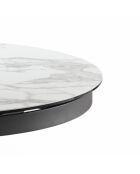 Table en céramique Savona marbre blanc/anthracite - 120 - 160 cm