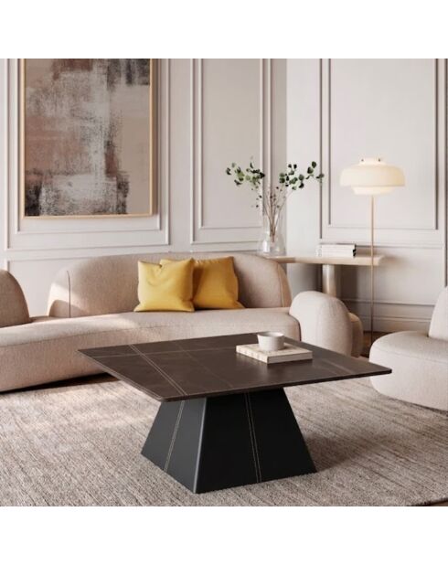 Table basse Scalea noir - 80 x 80 x 43 cm