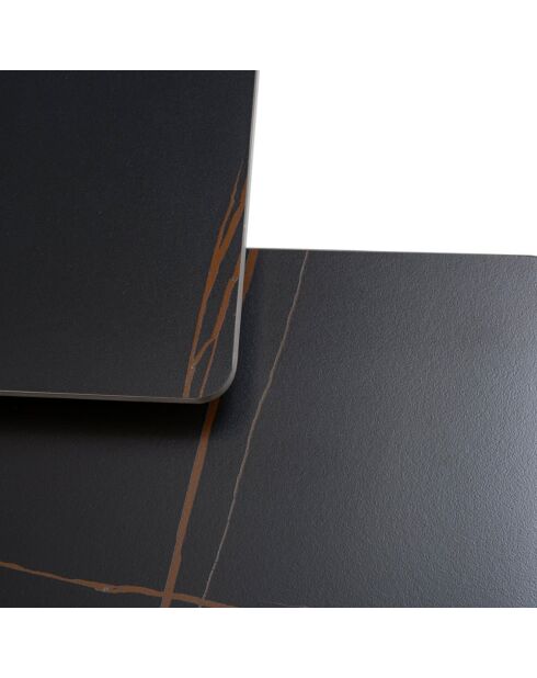Table basse Scalea noir - 80 x 80 x 43 cm