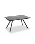 Table de salle à manger en verre trempéTermoli extensible noir - 160/240 cm