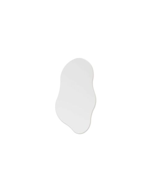 Miroir mural en verre Vipiteno argent - 32 x 0,3 x 60 cm