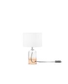 Lampe en verre Bosa ambre - 30 cm