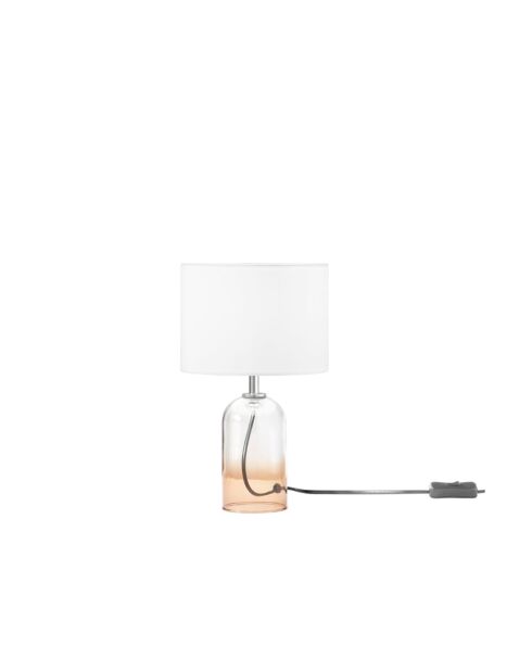Lampe en verre Bosa ambre - 30 cm
