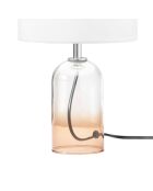 Lampe en verre Bosa ambre - 30 cm