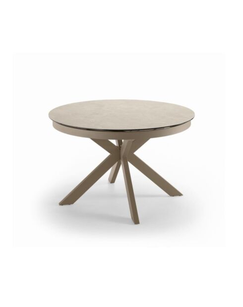 Table en céramique Savona sable - 120 - 160 cm