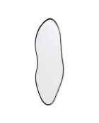 Miroir mural Orosei noir argent - 55 x 2,2 x 165 cm