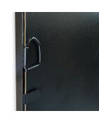 Miroir mural Orosei noir argent - 55 x 2,2 x 165 cm