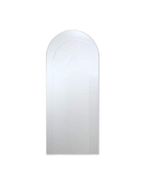 Miroir mural en verre Bardolino argent - 60 x 2 x 140 cm
