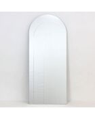 Miroir mural en verre Bardolino argent - 60 x 2 x 140 cm
