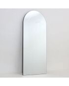 Miroir mural en verre Bardolino argent - 60 x 2 x 140 cm